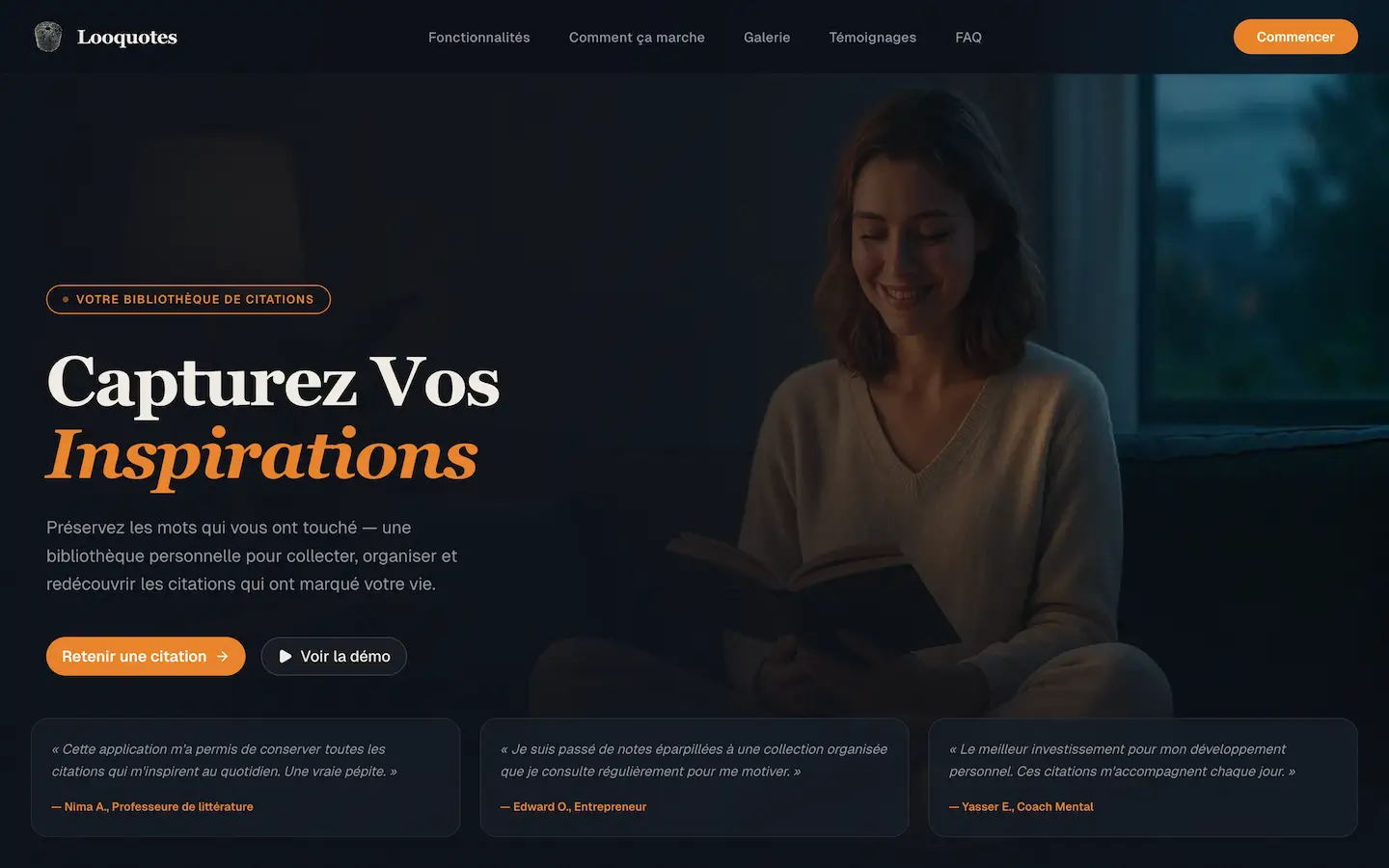 Aperçu de Gestionnaire de citations (En cours de développement)